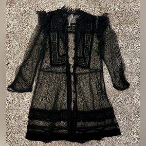 Anthropologie black cover-up. Size XS. Worn once.